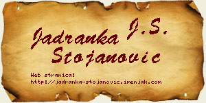 Jadranka Stojanović vizit kartica
